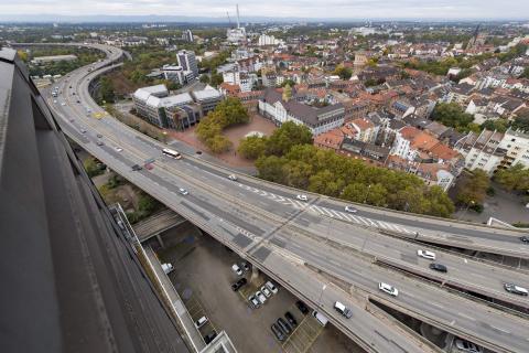 Verkehrsknotenpunkt Ludwigshafen