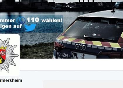 Polizei Germersheim, Twitter, Polizei twittert, Tweets der Polizei Germersheim