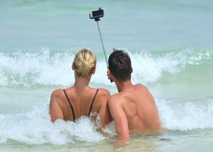 Smartphone im Urlaub